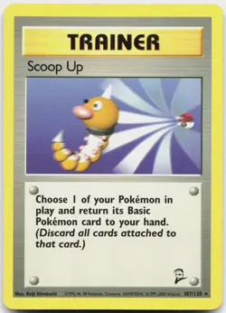 Scoop Up 107/130 Rare Base Set 2 Pokemon Lightly Played - Image 1