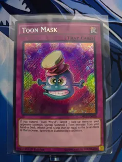 Toon Mask - DRL2-EN028 - Secret Rare (NM) - Yugioh - Image 1