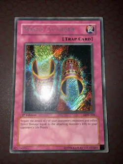 Yu-Gi-Oh! Magic Cylinder -LON-104- Secret Rare- 1st Edition DAMAGED! - Image 1