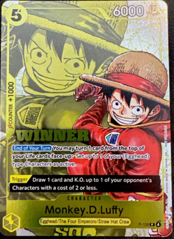 Monkey.D.Luffy (Winner Pack 2026 Vol. 2) P-106 One Piece Promotion Cards Foil - Image 1
