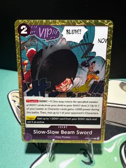 Slow-Slow Beam Sword (Pirate Foil) OP07-076 One Piece Foil NM - Image 1