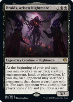 1x Braids, Arisen Nightmare NM-Mint, English Dominaria United MTG Magic - Image 1