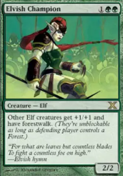 1x Elvish Champion Light Play, English 10th Edition MTG Magic - Image 1