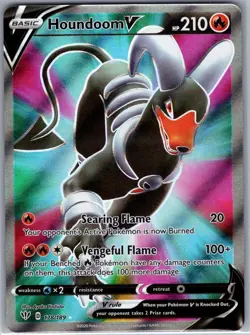 Houndoom V (Full Art) 178/189 SWSH03: Darkness Ablaze - Pokemon Card - NM - Image 1