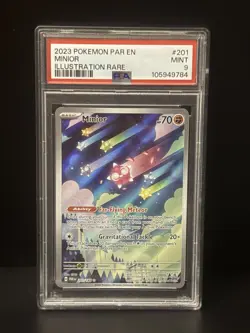 PSA 9 Minior 201/182 Paradox Rift Illustration Rare S&V Card Pokemon TCG - Image 1