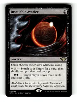 MTG: Insatiable Avarice | Outlaws of Thunder Junction 91 NM - Image 1
