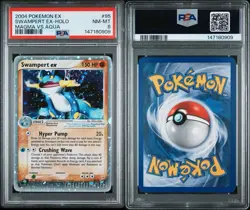 Swampert ex 95/95 EX Team Magma vs Team Aqua Holo Rare PSA 8 Pokemon Card - Image 3
