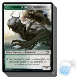 10 pcs ELEMENTAL TOKEN (20/31) Double Masters Magic MTG MINT CARD - Image 1