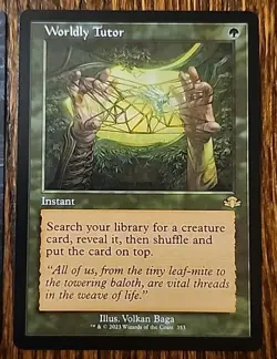 MTG Mystical Tutor & Worldly Tutor- Dominaria Remastered Rare-Mint- Exact Shown - Image 4