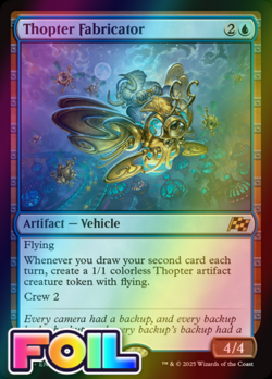 x1 Thopter Fabricator DFT Aetherdrift MTG 68 FOIL RARE M/NM 1x - Image 1