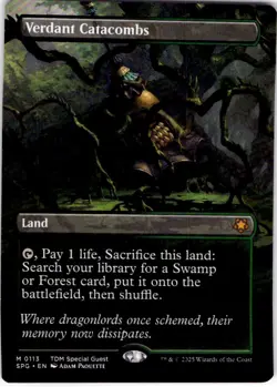 MTG Verdant Catacombs (Borderless) Special Guests Mythic #113 - Image 1