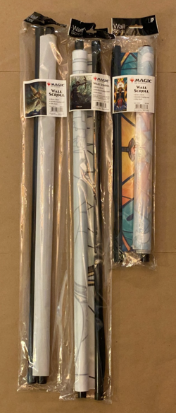 MTG - Wall Scroll Lot of 3: Baneslayer Angel & Vivien, Champion & Dominaria Saga - Image 1