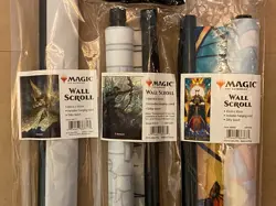 MTG - Wall Scroll Lot of 3: Baneslayer Angel & Vivien, Champion & Dominaria Saga - Image 2