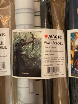 MTG - Wall Scroll Lot of 3: Baneslayer Angel & Vivien, Champion & Dominaria Saga - Image 4