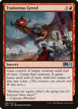 Traitorous Greed (166) – Core Set 2021 M21 – MTG Magic the Gathering - Image 1