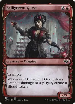 [MTG] Belligerent Guest (Showcase) (301) (VOW) LP-HP - Image 1