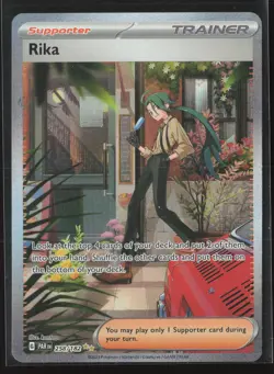 Rika Special Illustration Rare SV04: Paradox Rift 258/182 NM Pokemon Card - Image 1
