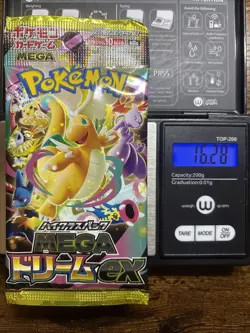 Heavy 16.28g Pokemon Sealed Mega Dream Ex M2a Japanese Booster Pack - Image 1