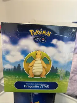 Pokemon GO Premier Deck Holder Box Dragonite VStar Collection Sealed New - Image 1