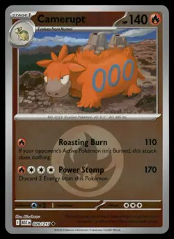 CAMERUPT (ENERGY SYMBOL) 028/217 ME: ASCENDED HEROES POKEMON REVERSE HOLO NM - Image 2