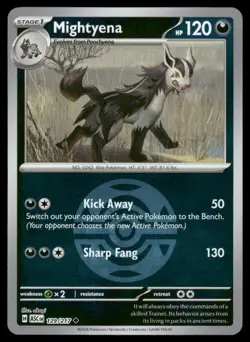 MIGHTYENA - 129/217 (DUSK BALL) 129/217 UNCOMMON ME: ASCENDED HEROES POKEMON NM - Image 2