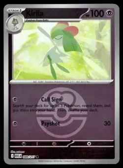 KIRLIA (LOVE BALL) 088/217 COMMON ME: ASCENDED HEROES POKEMON NM - Image 2