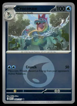 CROCONAW (ENERGY SYMBOL PATTERN) 042/217 UNCOMMON ASCENDED HEROES POKEMON NM - Image 2