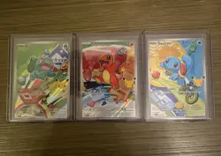 Pokemon First Partner Illustration Collection MEP Bulbasaur Charmander Squirtle - Image 1