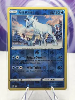 Reverse Holo Glastrier 051/196 Rare Lost Origin Pokemon TCG NM - Image 1