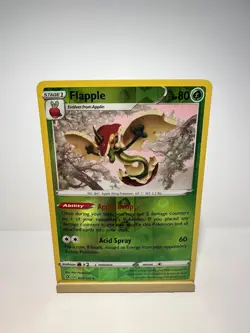 Flapple 022/192 Holo Rare Rebel Clash Pokemon Reverse Holo Near Mint - Image 1
