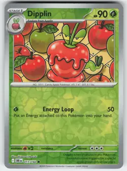 Dipplin 017/182 Common Destined Rivals Pokemon Reverse Holo Near Mint - Image 1