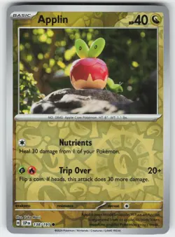 Applin 138/191 Common Surging Sparks Pokemon Reverse Holo Near Mint - Image 1