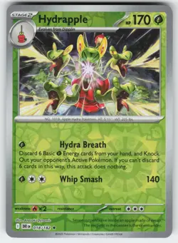 Hydrapple 018/182 Rare Destined Rivals Pokemon Reverse Holo Near Mint - Image 1