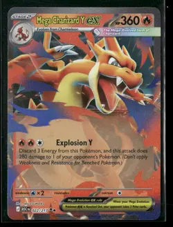 Mega Charizard Y ex 022/217 Double Rare Ascended Heroes NM/M Pokemon - Image 1