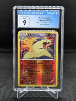 Pokemon BREAKthrough Reverse Holo Typhlosion 20/162 CGC Mint 9 - Image 1