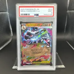 2025 Pokemon Phantasmal Flames Mega Charizard #013 EN Graded PSA 9 - Image 1