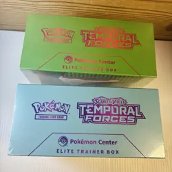 Pokemon Center Elite Trainer Box ETB Temporal Forces Set of 2 Sealed - Image 4
