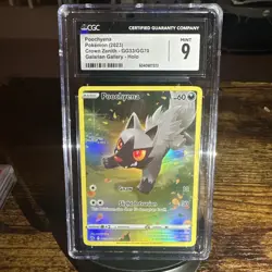 2023 Poochyena Crown Zenith Secret Illustration Rare Pokemon CGC 9 Mint - Image 1