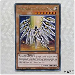 Mekk-Knight Yellow Star - MAZE-EN044 - Rare 1st Edition Yugioh - Image 1