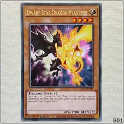 Dwarf Star Dragon Planeter - TOCH-EN034 - Rare 1st Edition Yugioh - Image 1