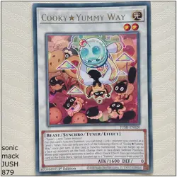 Cooky Yummy Way - JUSH-EN020 - Rare 1st Edition Yugioh - Image 1