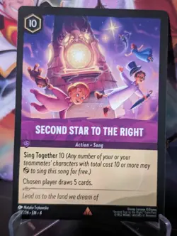 Disney Lorcana - Ursula’s Return - Second Star to the Right - 61/204 Non Foil - Image 1