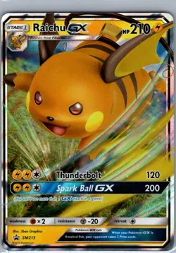 Raichu GX SM213 SM Promos - Pokemon Card - NM - Image 1