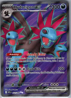 Hydreigon ex 161/086 SV: White Flare - Pokemon Card - NM - Image 1