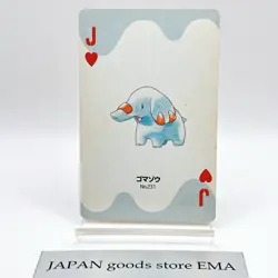 Phanpy Pokemon #231 Playing Card Gold Poker Pichu Nintendo Japanese Vintage - Image 1