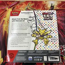 Pokemon TCG Scarlet & Violet Alakazam EX Card 151 Collection Sealed - Image 3