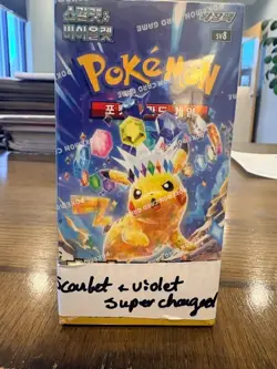 Pokeman Scarlet & Violet Supercharged Box of Cards (Sealed) (Korean) U.S. seller - Image 1