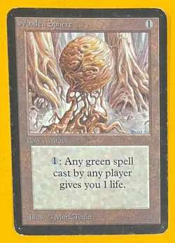 MTG WOODEN SPHERE Alpha (OldManMTG 008-545) - Image 1