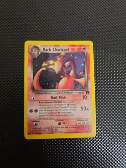 Dark Charizard 4/82 Team Rocket Holo Rare 80 HP English Stage 2 Ken Sugimori - Image 3
