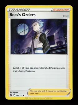 Boss's Orders 132/172 Holo Rare SWSH09: Brilliant Stars Pokemon Card - Image 1